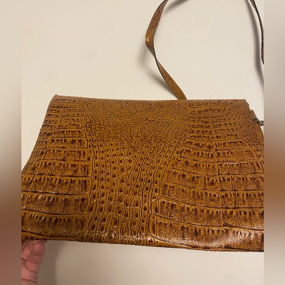 Amelia Berko Vintage Brown Leather Handbag Clutch - Picture 3 of 9